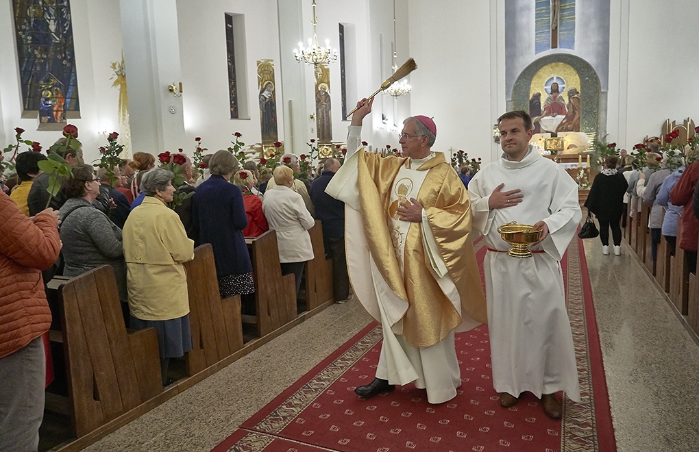 Sciedlce, Polonia, Messa in onore di Santa Rita